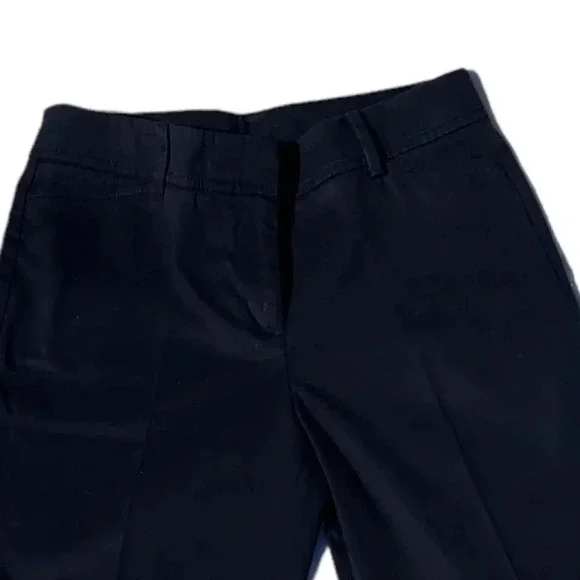 Talbots Perfect Womens Shorts Dark Blue Flat Front Cotton Blend 2 - Picture 5 of 15